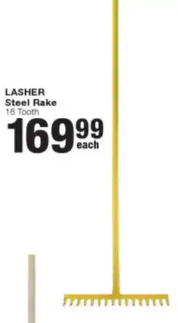 Build It Lasher Steel Rake 16 Tooth offer