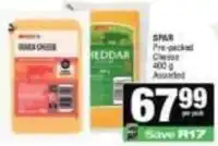 Spar Spar - pre-packed cheese offer
