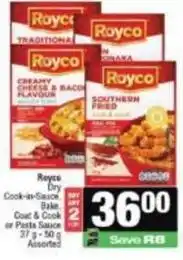 Spar Royco - cook-in-sauce, bake, coat & cook or pasta sauce offer
