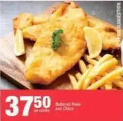 Spar Battered hake and chips offer