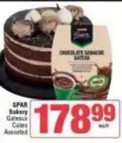 Spar Spar - bakery gateaux cakes offer