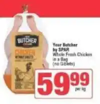 Spar Spar - whole fresh chicken in a bag offer