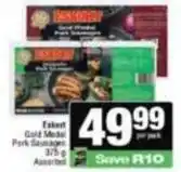 Spar Eskort - gold medal pork sausages offer