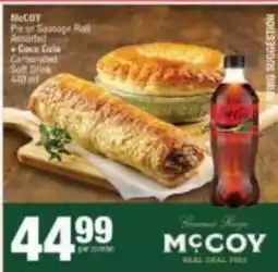 Spar Coca cola - pie or sausage roll assorted offer