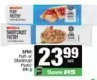 Spar Spar - puff pastry or shortcrust pastry offer