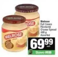 Spar Melrose - full cream flavoured cheese spread offer