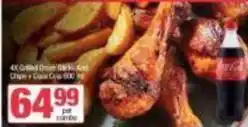 Spar Coca cola - 4x grilled drum sticks + chips + coca cola 600ml offer