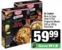 Spar Dr. oetker - nice & easy heat & eat prepared meals offer