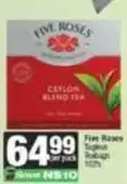 Spar Five roses - ceylon blend tea offer