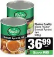 Spar Rhodes - mixed fruit or smooth apricot jam offer