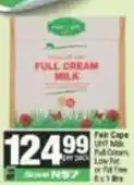Spar Fair cape - full cream milk offer