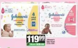 Spar Johnson's - baby wipes offer
