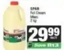 Spar Spar - full cream milk offer