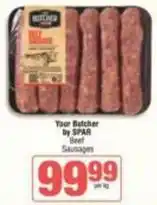SuperSpar Spar - beef sausages offer
