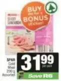 SuperSpar Spar - cold meat offer