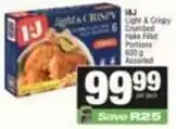 SuperSpar I&j - light & crispy crumbed hake fillet portions offer