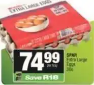 SuperSpar Spar - extra large eggs offer