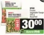 SuperSpar Spar - frozen vegetable range offer