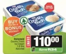 SuperSpar Dairymaid - country fresh ice cream offer