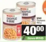SuperSpar Spar - chickpeas in brine offer