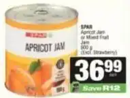 SuperSpar Spar - apricot jars or mixed fruit jam offer