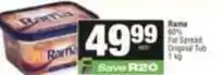 SuperSpar Rama - fat spread original tub offer