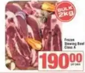 SuperSpar Frozen stewing beef class a offer