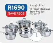 OK Furniture Chef - 12-piece stainless steel pot set sscs012 offer