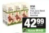SuperSpar Spar - 100% fruit juice blend offer