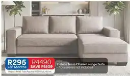 OK Furniture Total - 2-piece tessa chaise lounge suite offer
