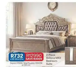 OK Furniture Total - 2-piece bellona mkii bedroom suite offer