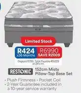 OK Furniture Total - 152cm misty pillow-top base set offer