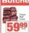SuperSpar Frozen beef livers offer