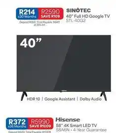 OK Furniture Sinotec - 40 full hd google tv stl-40g2 offer