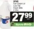 SuperSpar Spar - fresh milk offer