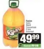 SuperSpar Fusion - dairy blend concentrate offer