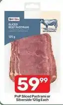 Pick n Pay Sliced beef pastrami offer