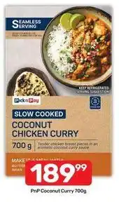 Pick n Pay Pick n pay - slow cooked coconut chicken curry offer