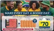Pick n Pay Game time wors & pnp hotdog rolls offer