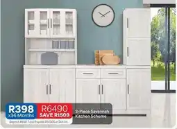 OK Furniture Total - 3-piece savannah kitchen scheme offer