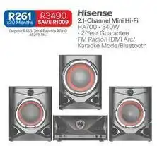 OK Furniture Hisense - 2.1-channel mini hi-fi ha700 - 840w offer