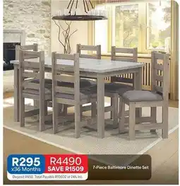 OK Furniture Total - 7-piece baltimore dinette set offer