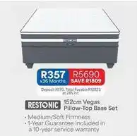 OK Furniture Restonic - 152cm pillow-top base set offer