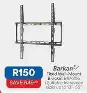 OK Furniture Fixed wall-mount bracket bra306 offer