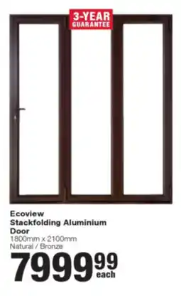 Build It Ecoview Stackfolding Aluminium Door offer