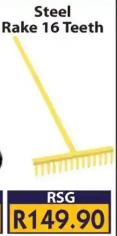 Laduma Hardware catalogue Steel Rake 16 Teeth offer
