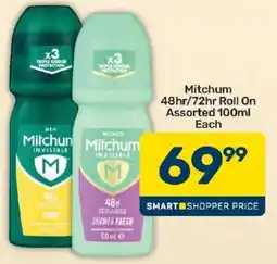 Pick n Pay Mitchum Invisible Roll On Assorted offer