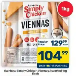 Pick n Pay Hypermarket Rainbow Simply Chicken Viennas Assorted offer