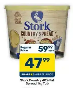 Pick n Pay Hypermarket Stork Country 40% Fat Spread offer
