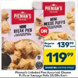 Pick n Pay Hypermarket Pieman's Mini Steak Pies Assorted offer